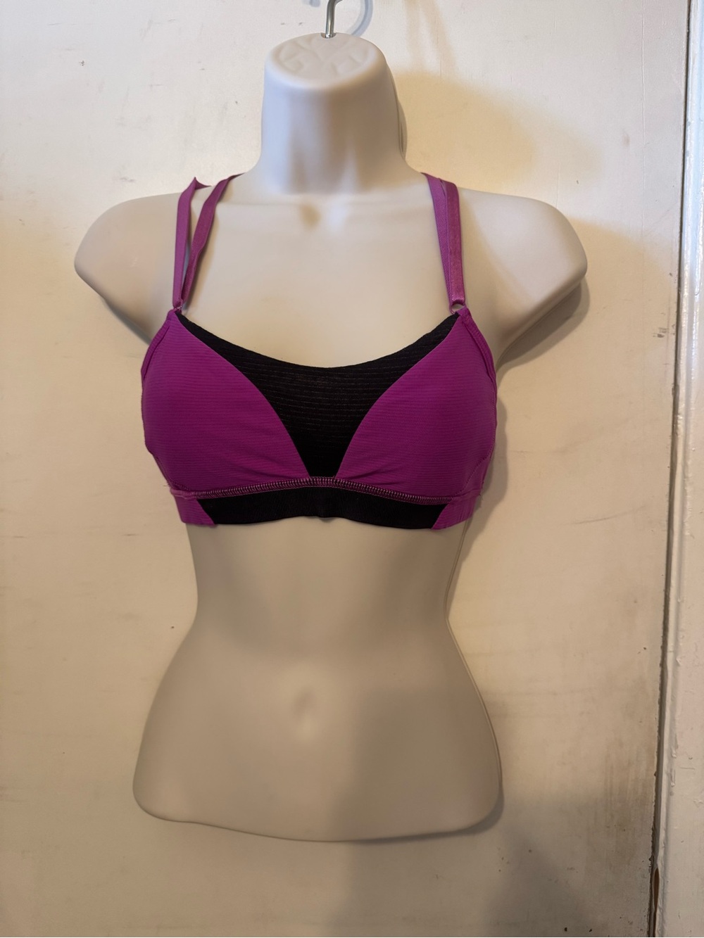 lululemon athletica Wireless Sport Bralette in Magenta and Black